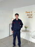 保羅嵐芝 防靜電工作服套裝夏季長袖薄款透氣吸汗汽修工地工程勞保工作服 曬單實(shí)拍圖