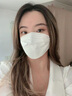 萬(wàn)寶綠 kn95口罩防護口罩3d立體口罩防塵口罩獨立包裝 珍珠白【出口品質(zhì)丨雙層熔噴】100只裝 曬單實(shí)拍圖