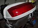 阡囤適用于豪爵悅星鷹鉆 HJ125T9CIO尾箱踏板車電動(dòng)車通用后備箱 珍珠白 曬單實(shí)拍圖