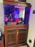 森森（SUNSUN）【包安裝】新款魚(yú)缸客廳大型玻璃金魚(yú)缸生態(tài)底過(guò)濾免換水水族箱 80長(cháng)35cm寬升級豪華底濾（剛果柚木色） 曬單實(shí)拍圖