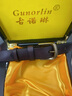 古諾琳 GUNOR LIN品牌加厚皮帶男真皮針扣頭層純牛皮銅扣手工復古工裝腰帶柔軟耐用 G3420咖色銅扣【高檔木禮盒】 115cm 其他尺寸下單備注 曬單實(shí)拍圖