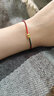 第一福黃金轉(zhuǎn)運(yùn)珠錘紋葫蘆手繩手鏈編繩足金DIY福祿招財(cái)送女友七夕禮物 錘紋葫蘆 約0.64g 單顆珠子【編繩聯(lián)系客服補(bǔ)差】 曬單實(shí)拍圖