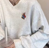 AEMAPEdisoo情侶裝春秋款2025新款打底衫特別的套裝不一樣超火高端衛(wèi)衣 杏色 均碼 男XL 曬單實(shí)拍圖