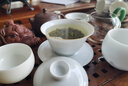 景德鎮(zhèn)陶瓷高溫甜白釉蓋碗家用手工白瓷喝茶泡茶杯功夫三才蓋碗單個茶碗 若谷單蓋碗 曬單實拍圖
