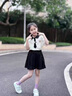 G.DUCKKIDS小黃鴨童裝女童套裝夏季薄款兒童套裝女孩中大童學(xué)院風(fēng)百褶裙衣服 學(xué)院風(fēng)套裝 150 (建議140cm 12-13歲左右)cm 曬單實(shí)拍圖
