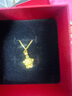 中國黃金（CHINA GOLD）黃金吊墜十二生肖足金本命年掛墜送媽媽節(jié)日禮物 生肖猴（約1.2g） 曬單實拍圖