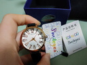 時光一百（TIME100）Smileyes系列 自然木紋皮帶石英男表 金色 曬單實拍圖