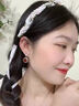 紀詩(shī)哲（GIEVSZHE）風(fēng)華珍珠耳環(huán)女高級感耳釘耳墜耳飾品七夕情人節禮物送女友老婆 玫瑰金色【精美禮盒】 曬單實(shí)拍圖