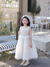 G.DUCKKIDS童裝公主裙女童禮服夏季兒童連衣裙超仙女孩背心裙生日宴會(huì)蛋糕裙 香檳色 120 適合110-120cm年齡6-7歲 曬單實(shí)拍圖