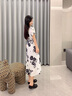 薇洛萱（WeiLuoXuan）薄款時(shí)尚喇叭袖連衣裙2025夏季新款女裝夏天裙子中長(zhǎng)款遮肚9160 圖片色 L 建議98-115斤 曬單實(shí)拍圖