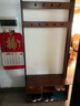 花王實(shí)木落地衣帽架玄關(guān)換鞋凳一體臥室進(jìn)門(mén)口鞋柜置物架868#0.8米 曬單實(shí)拍圖
