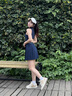 威爾勝（Wilson）官方25夏季新款女士WINNING彈力透氣后背鏤空運動網(wǎng)球修身連衣裙 海軍藍-WW00481411DBC S /165/84A 曬單實拍圖