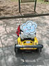 杜莎菲尼兒童卡丁車(chē)童車(chē)電動(dòng)漂移極速20km/h遙控可坐兒童節男孩生日禮物 【尾翼款】黃色+頭盔護具+皮座 曬單實(shí)拍圖