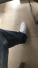Reebok銳步官方男女鞋COURT ADVANCE時(shí)尚休閑復(fù)古板鞋 GZ9634 白/黑/灰 42.5 (27.5cm),US: 9.5 曬單實(shí)拍圖