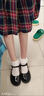 G.DUCKKIDS小黃鴨女童皮鞋春季新款演出鞋百搭公主防滑學生單鞋酒紅色兒童鞋 黑色 （建議腳長加1cm下單） 34 （內(nèi)長21.5cm） 曬單實拍圖