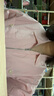 馬登美式vintage棒球領(lǐng)夾克短款設計感粉色棒球服外套機車(chē)上衣女 淺粉色 M 曬單實(shí)拍圖