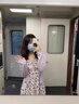 FSHE夏季香芋紫連衣裙碎花吊帶裙防曬衫兩裝溫柔風淑女氣質(zhì)長裙 8910長 L 曬單實拍圖