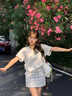 黛芮婷灰色辣妹半身裙女夏季2025新款高腰顯瘦a字包臀裙小個子運動短裙 淺灰色 M 適合體重【96-110斤】 曬單實拍圖