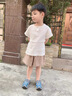 迪士尼寶寶男童夏裝套裝2025新款小童裝夏款男孩一歲寶寶夏季薄款嬰兒童衣服 白衣灰褲 80 建議75-85cm9-12月cm 曬單實(shí)拍圖