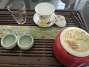 唐豐（TANGFENG）茶具原木茶托盤(pán)柯木功夫茶盤(pán)實(shí)木茶臺蓄水接水管雙用式瀝水茶臺 萬(wàn)里山河長(cháng)方盤(pán)(大) 曬單實(shí)拍圖