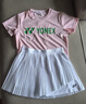 YONEX新款尤尼克斯網(wǎng)羽短裙女速干透氣yy百褶裙運動(dòng)半身裙羽毛球服 220113 白色 L 曬單實(shí)拍圖