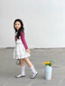 圖圖小象兒童白色裙子2025春夏新款甜美花邊蛋糕裙女童半身裙蓬蓬公主短裙 白色 【100%棉】 150 身高約150cm 曬單實(shí)拍圖