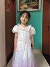 G.DUCKKIDS艾莎公主裙女童冰雪奇緣連衣裙夏季兒童禮服長(zhǎng)裙愛莎蓬蓬裙新款 漸變色-娃娃領(lǐng) 805 130 曬單實(shí)拍圖