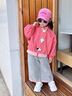 G.DUCKKIDS小黃鴨童裝女童外套春秋款女寶寶棒球服洋氣春裝上衣兒童春季夾克 粉色 120 (建議105-115cm 4-5.2周歲) 曬單實(shí)拍圖