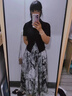 SNYDER WEAR新中式國風水墨半身裙女夏裝梨微胖mm復古高腰顯瘦遮肚子裙子 半身裙 M 【建議90-100斤】 曬單實拍圖