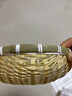 竹編簸箕饅頭收納筐竹編制品籃子竹編筐洗菜瀝水淘米籃果籃小籮筐 竹編籃直徑20 高7cm 曬單實(shí)拍圖