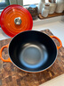 酷彩（Le Creuset）琺瑯鑄鐵鍋24/26/28cm深燒鍋S系列煎炸燉煮燜燒鍋電磁爐燃氣通用 深燒鍋S系列桔色 26cm 曬單實(shí)拍圖