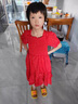 G.DUCKKIDS小黃鴨童裝女童連衣裙夏季洋氣兒童裙子中大童女孩夏裝時(shí)尚公主裙 小碎花裙紅色 110 尺碼4~5歲【100-110cm】 曬單實(shí)拍圖