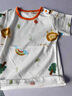 舒貝怡嬰兒衣服短袖套裝夏季寶寶純棉短褲兩件套兒童外出衣服 白色100CM 曬單實(shí)拍圖