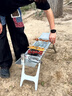 不止荒野燒烤爐碳烤爐戶外圍爐家用不銹鋼燒烤爐烤肉烤串可折疊大烤爐 燒烤爐【三件套】 曬單實拍圖