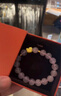 LOVING足金999KT貓黃金hello kitty手串粉水晶手鏈節日送女生日七夕禮物 足金KT貓水晶手串（金重約1.2克 ） 曬單實(shí)拍圖