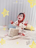 嬰兒衣服純棉a類(lèi)春秋款滿(mǎn)月百天新生兒寶寶連體衣內(nèi)衣睡衣爬服 紅蘋(píng)果（送帽子） 59cm （推薦體重5-8斤） 曬單實(shí)拍圖