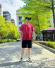 卡賓（CABBEEN）【彈力華夫格】休閑短褲男2024夏季新款潮牌黑色寬松五分褲 漆黑色11 L /50/175 曬單實(shí)拍圖