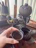 千絲家 紫砂蓋碗泡茶壺自動茶具套裝家用創(chuàng)意懶人泡茶器復(fù)古全套 臥佛躺禪自動茶具套裝-9頭 曬單實拍圖