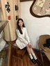 百田森黑色樂福鞋女2025春季真皮超軟羊皮深口單鞋英倫平底小皮鞋 松露黑 36 曬單實拍圖