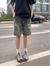 迪伽達(dá)牛仔短褲男裝復(fù)古高街五分褲男2025夏季休閑寬松直筒牛仔褲子男士 TCFS-1053復(fù)古色 XL 曬單實(shí)拍圖