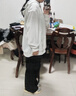 魯雅爾早秋季新款連帽衛衣外套女裝美式小個(gè)子慵懶風(fēng)胖妹妹長(cháng)袖上衣服潮 白灰色 XL 【建議120斤到140斤】 曬單實(shí)拍圖
