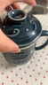 乾唐軒活瓷祥龍獻瑞 茶杯陶瓷高級泡茶杯帶蓋茶水分離帶過濾辦公杯禮盒 寶石藍+碧璽釉420ml 曬單實拍圖
