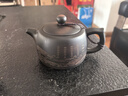 妍器正宗云南紫陶茶壺茶具家用陶瓷純手工雕刻迎客松井欄小容量鳳鳴壺 紫陶迎客松井欄鳳鳴壺250ml 曬單實(shí)拍圖