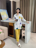 愛(ài)六甲月子服夏季薄款純棉孕婦睡衣春秋哺乳產(chǎn)后可哺乳3月份長(cháng)款家居服 夏款25°-35°純棉 A1076-1 M 115斤以?xún)葹樵挟a(chǎn)婦精心設計 曬單實(shí)拍圖