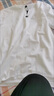 皮爾卡丹（pierre cardin）男士棉短袖t恤夏季V領(lǐng)新款韓版修身上衣服純色青年汗衫 T135白色 XL 120-135斤 曬單實(shí)拍圖