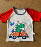 兒童短袖男童純棉夏季新款2025T恤寶寶卡通中小女童短袖韓版 G06-恐龍汽車(chē) 90 曬單實(shí)拍圖