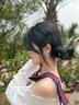 京蔻迪銀針豆豆張悅兒同款鏤空?qǐng)A球金屬銀色耳釘女輕奢高感耳環(huán)耳飾品 金色大號(hào) 曬單實(shí)拍圖