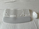 羅技（logitech）Wave Keys+Lift人體工學(xué)鍵盤套裝無線藍(lán)牙鍵盤 自帶掌托接收器 改善姿勢舒適辦公 WaveKeys+Lift【白色套裝】 曬單實(shí)拍圖