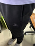 駱駝（CAMEL）加絨運動(dòng)褲女寬松休閑直筒針織長(cháng)褲 J23CAVL6057 幻影黑 M 曬單實(shí)拍圖