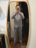 諾帝卡（NAUTICA）【100%棉】睡衣套裝男士家居服純棉兩件套 灰色 L 曬單實(shí)拍圖